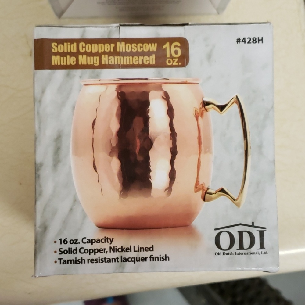 Copper Moscow Mule Mug Hammered - Set of 2 - 16OZ